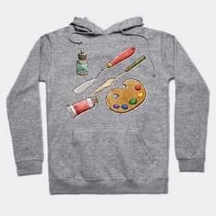 Artsy Tools hand Drawn Hoodie